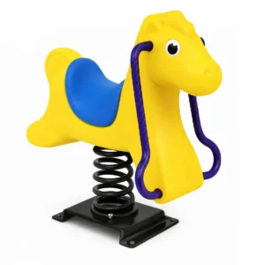 Montable Caballo Amarillo con Asiento