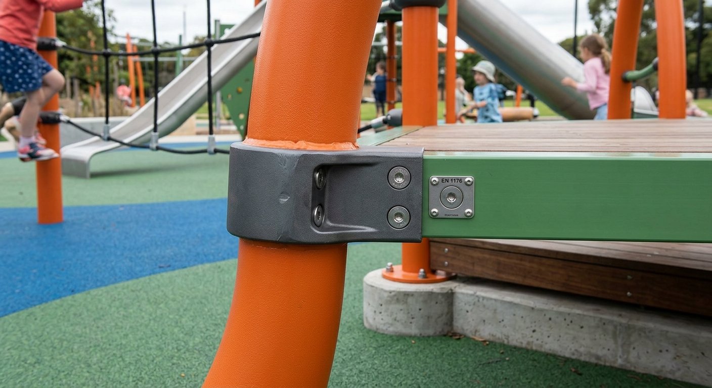 Juegos infantiles y equipamiento para en 1176 vs astm f1487 fabricados bajo norma EN 1176 en México - Playout Kids
