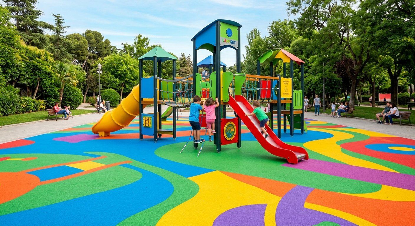 Juegos infantiles y equipamiento para en 1177 altura de caida fabricados bajo norma EN 1176 en México - Playout Kids