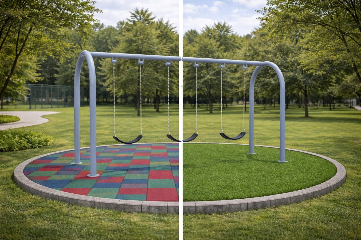 ¿Qué tipo de piso es mejor para un parque infantil?